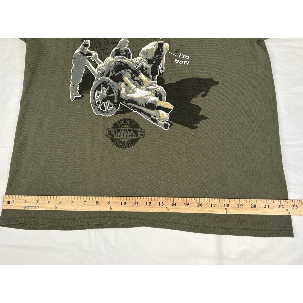 Liquid Blue Monty Python Holy Grail Bring Out Your Dead T-Shirt Men’s XL Green - Picture 11 of 13